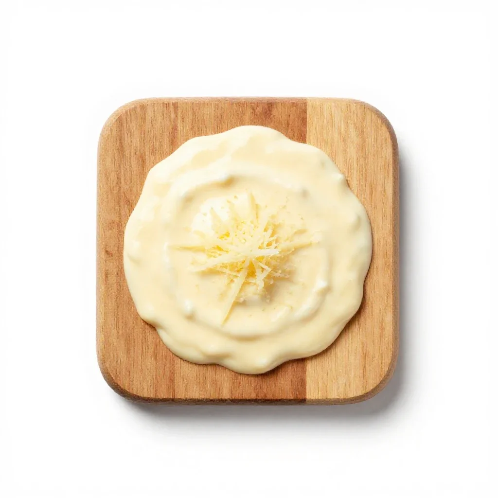 Cheese sauce isolated on a white background
