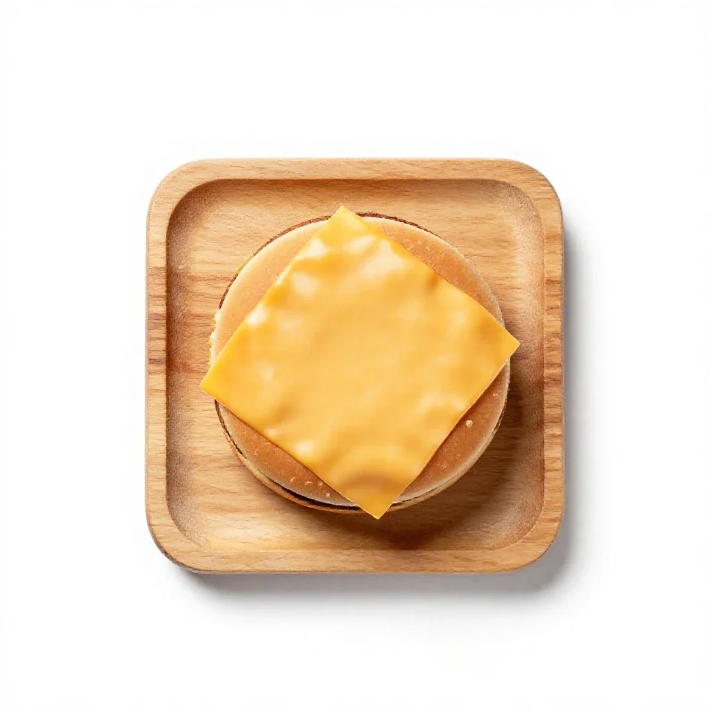Cheeseburger isolated on a white background