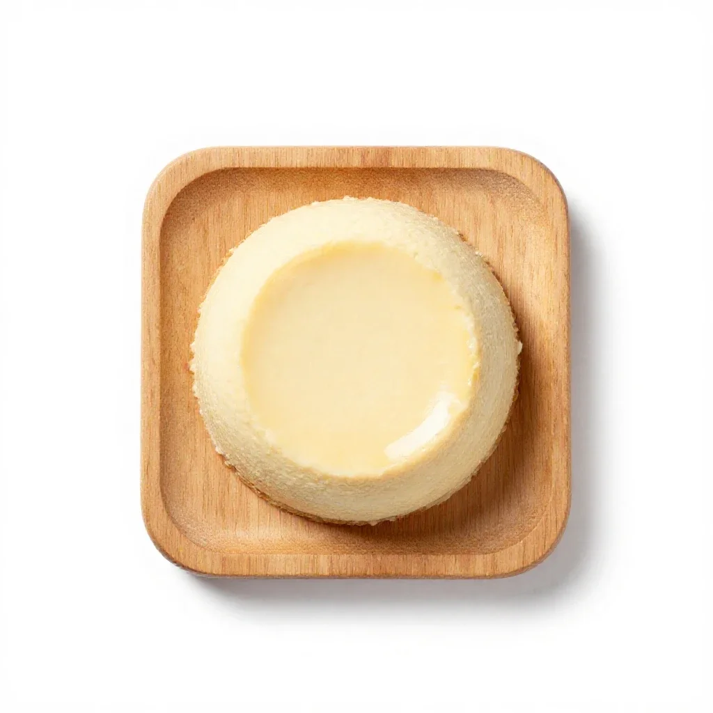 Chicken mousse isolated on a white background