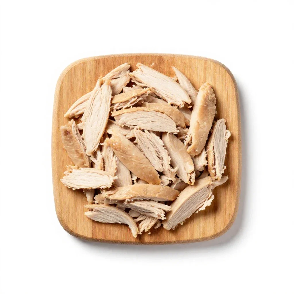 Chicken salad isolated on a white background