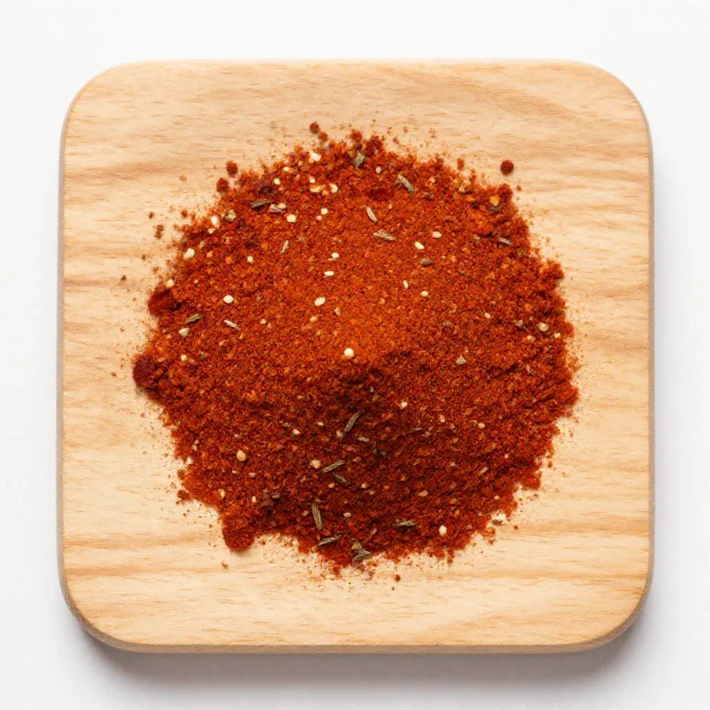 Chili powder isolated on a white background
