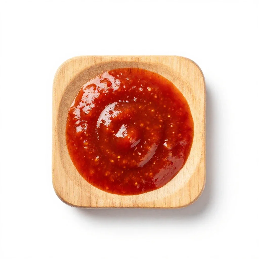 Chili sauce isolated on a white background