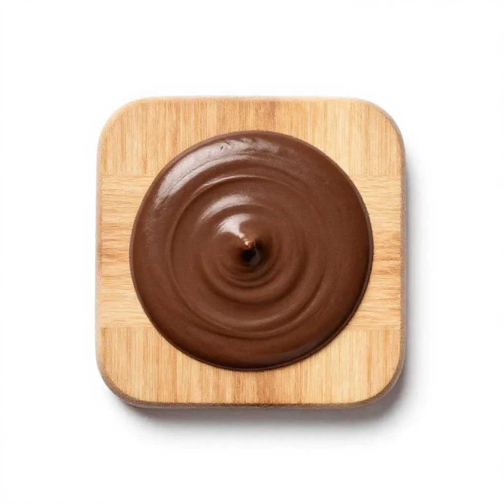 Chocolate sauce isolated on a white background