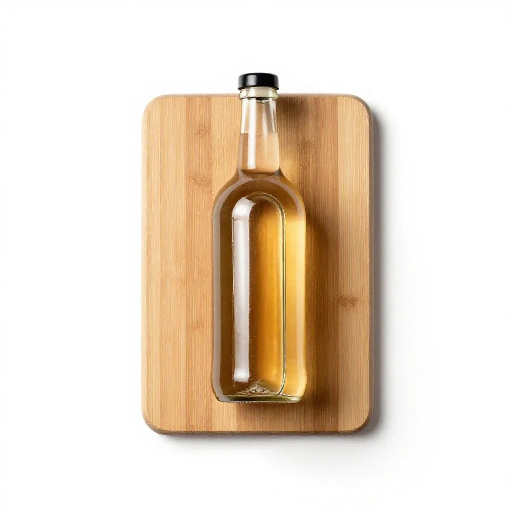 Cider vinegar isolated on a white background