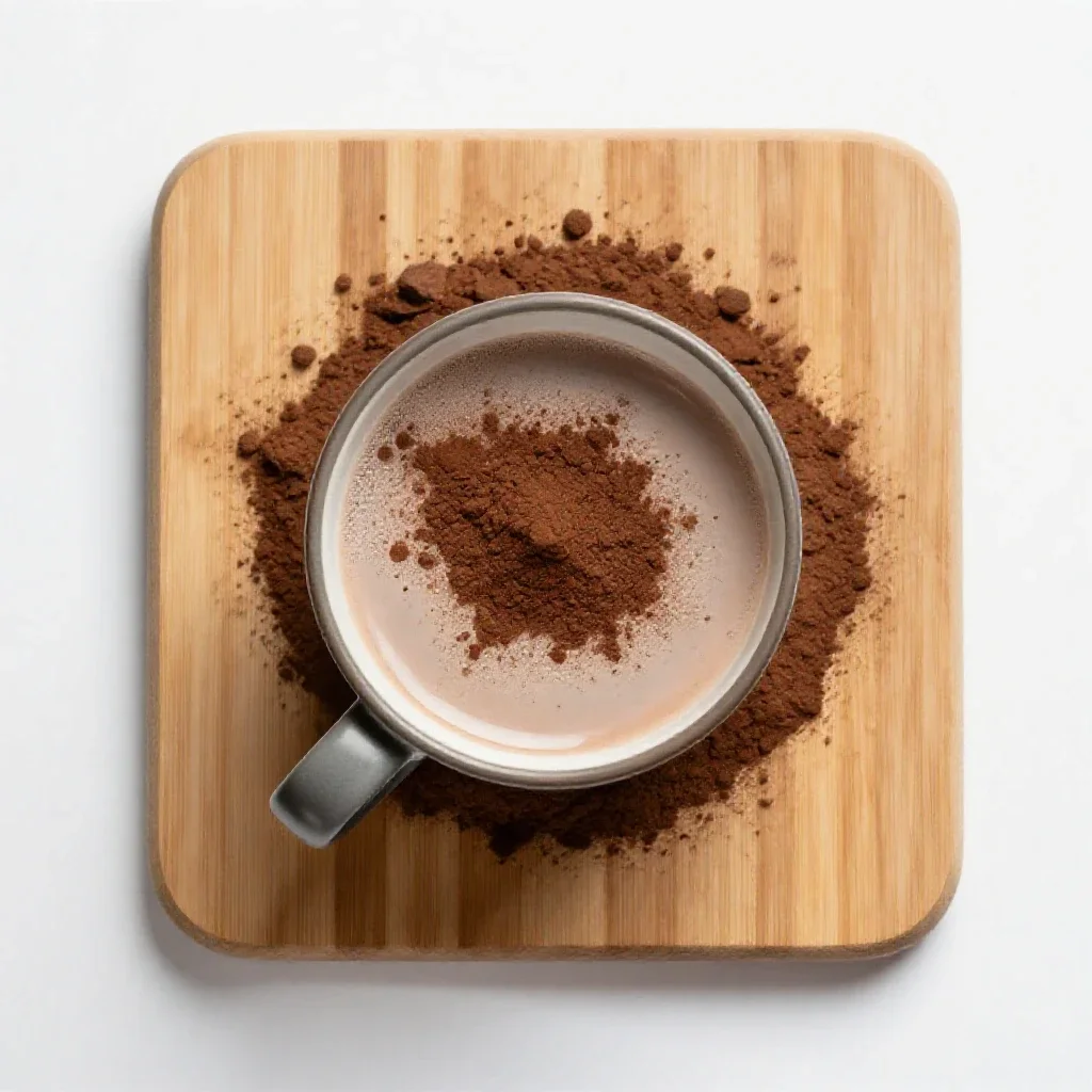 Cocoa isolated on a white background