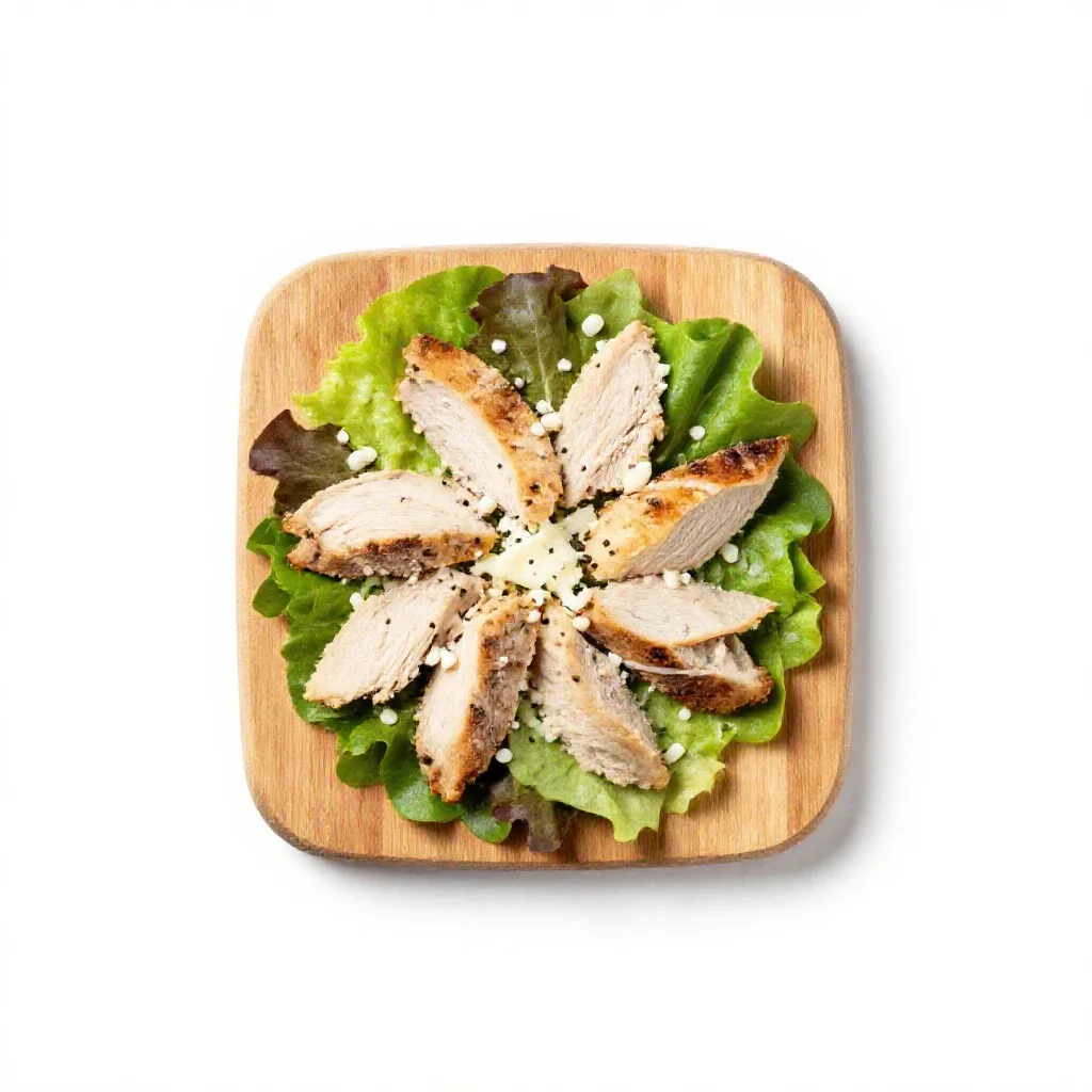 Combination salad isolated on a white background