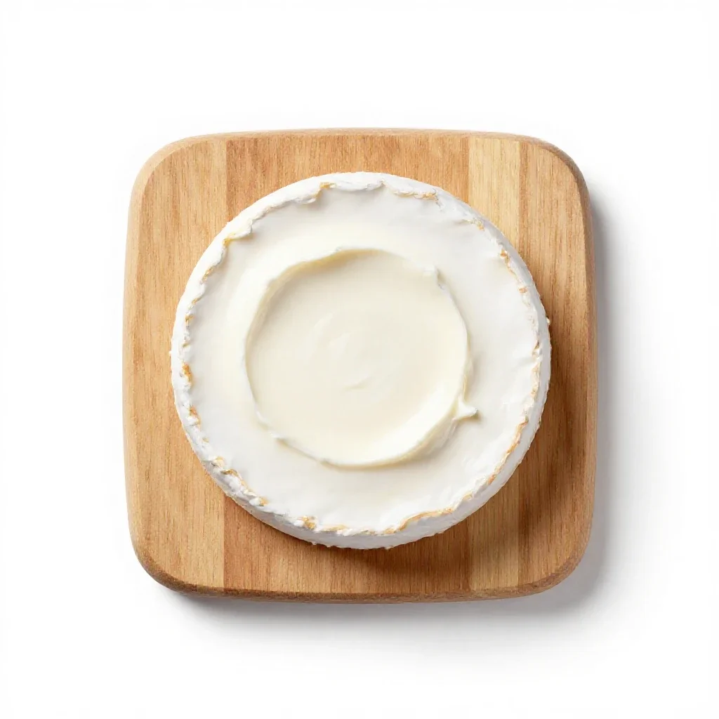 Cream cheese isolated on a white background