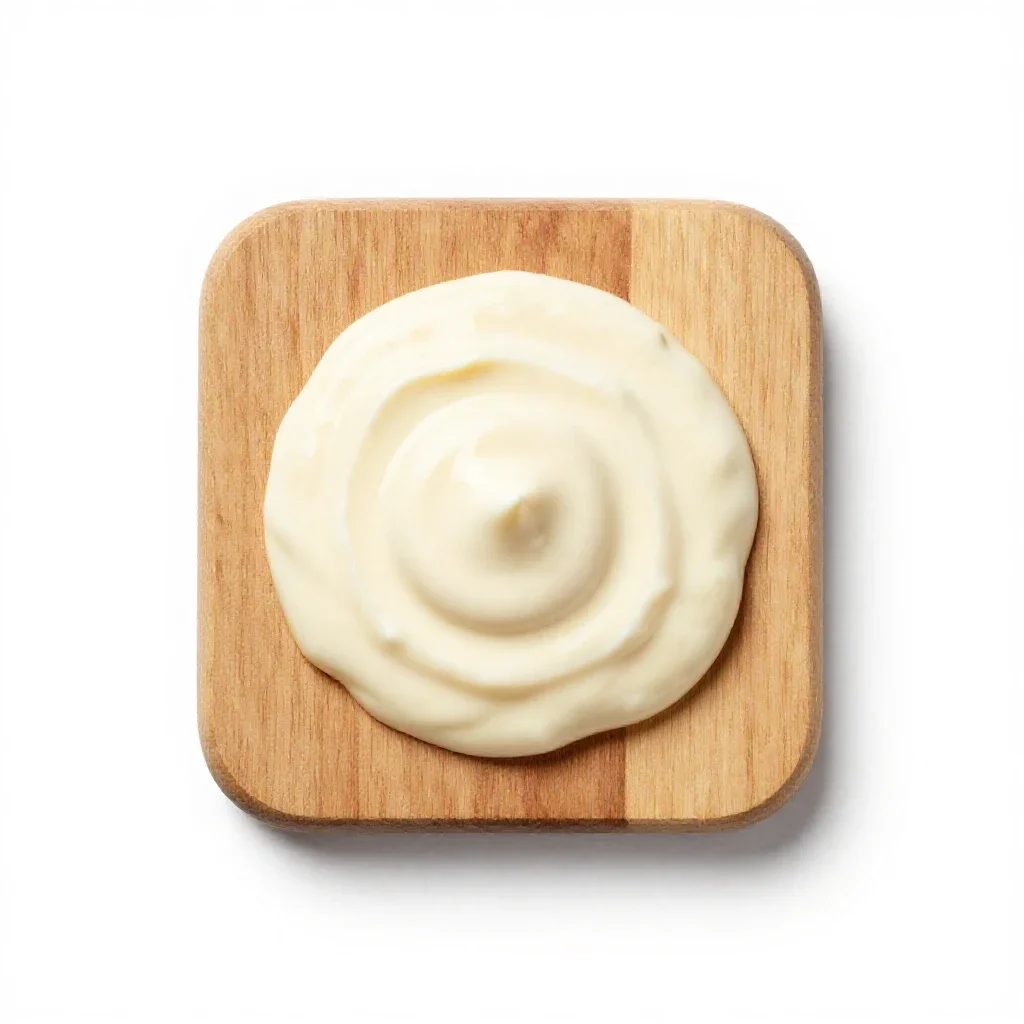 Cream sauce isolated on a white background