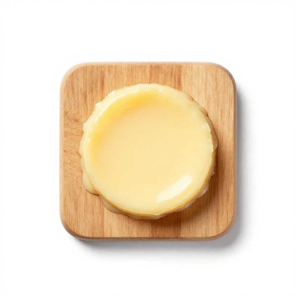 Creme anglais isolated on a white background