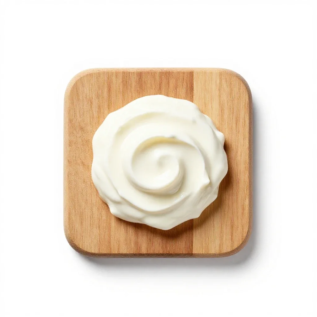 Creme de fraise isolated on a white background
