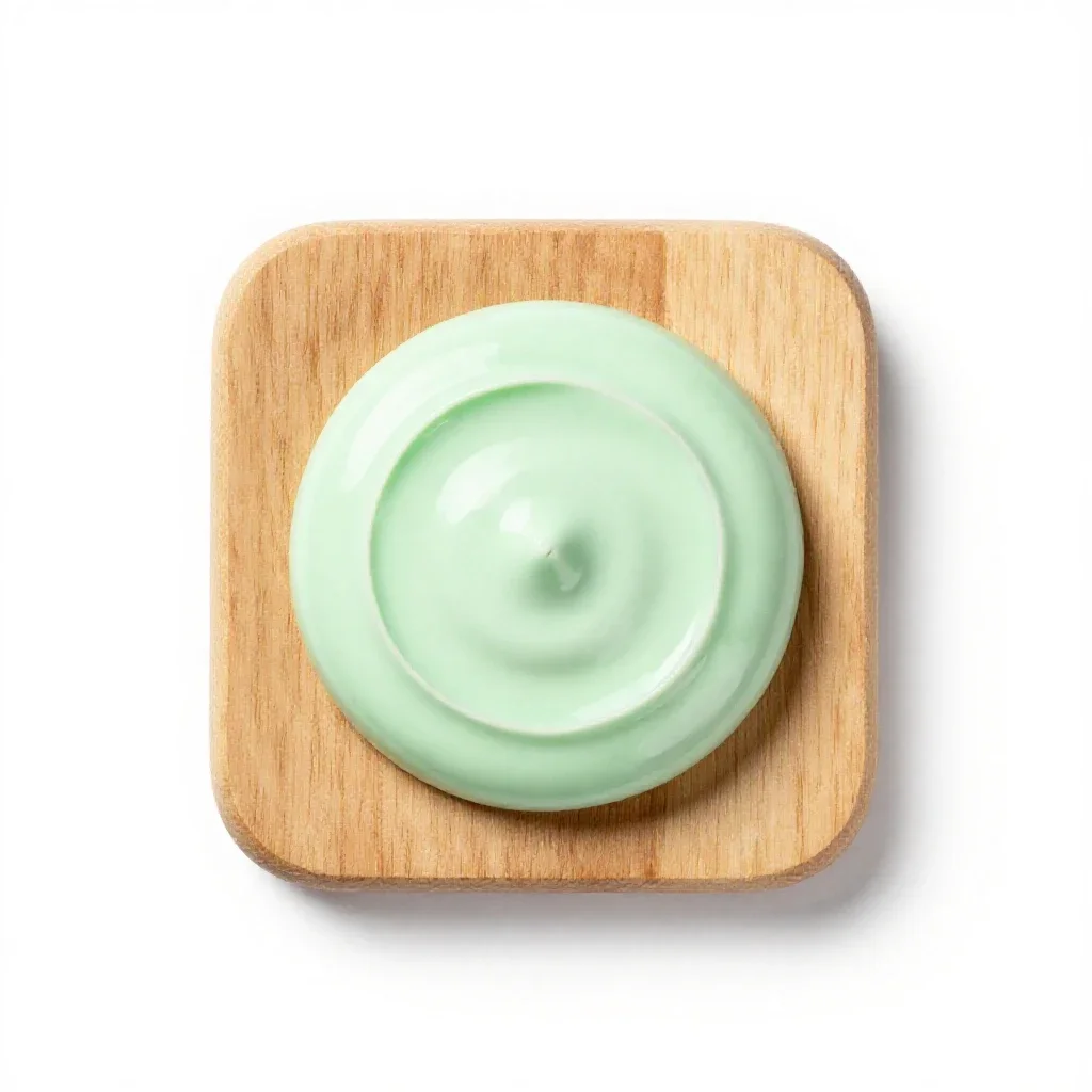 Creme de menthe isolated on a white background