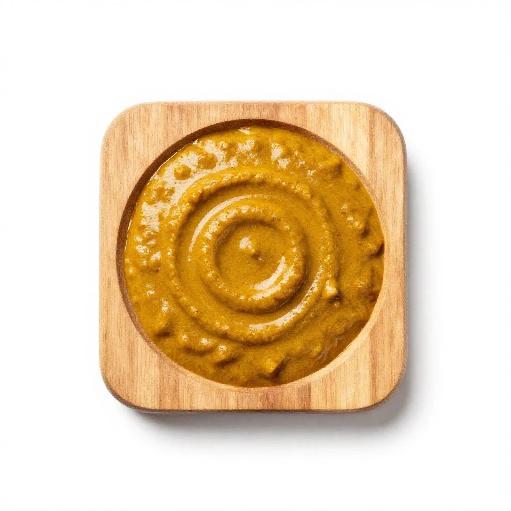 Curry sauce isolated on a white background