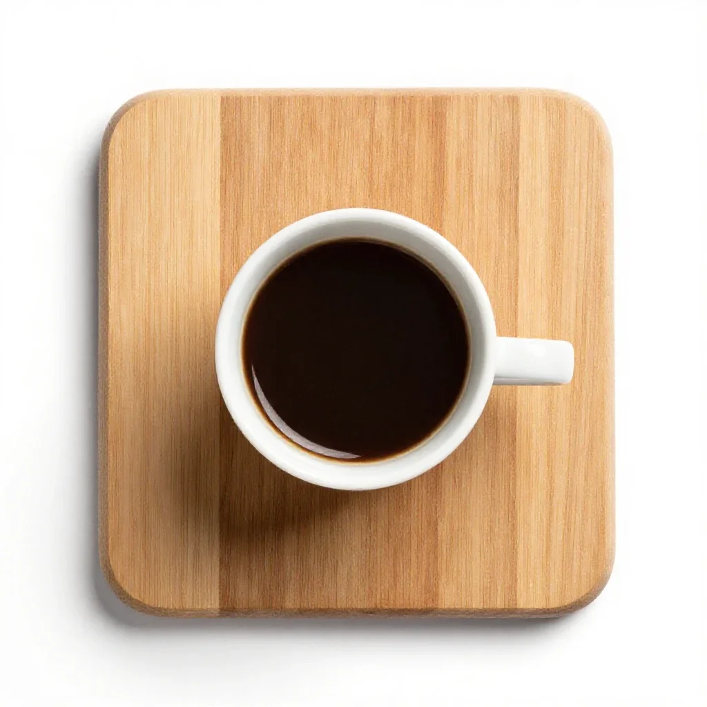 Decaffeinated coffee isolated on a white background