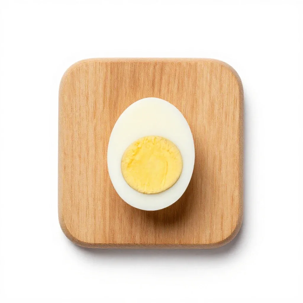 Deviled egg isolated on a white background