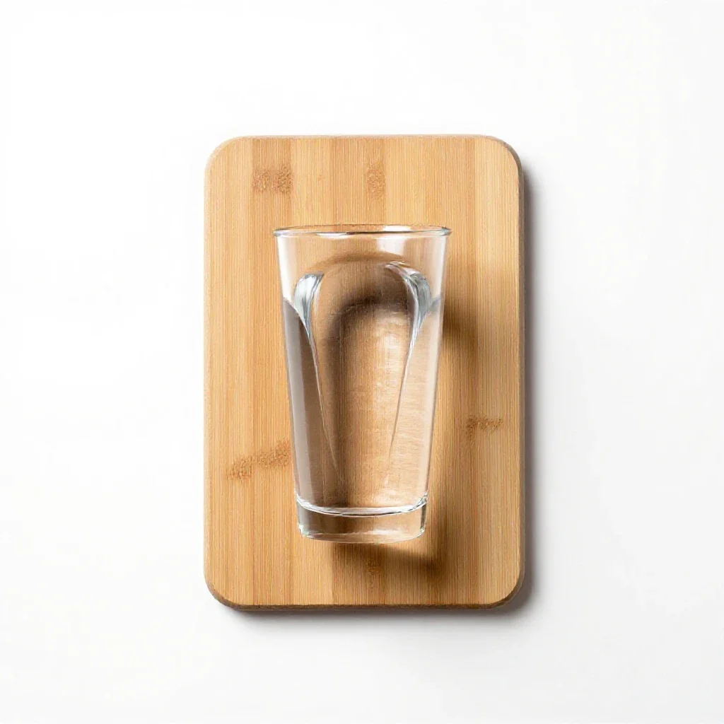 Drinking water isolated on a white background