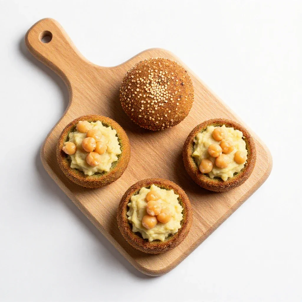 Falafel isolated on a white background