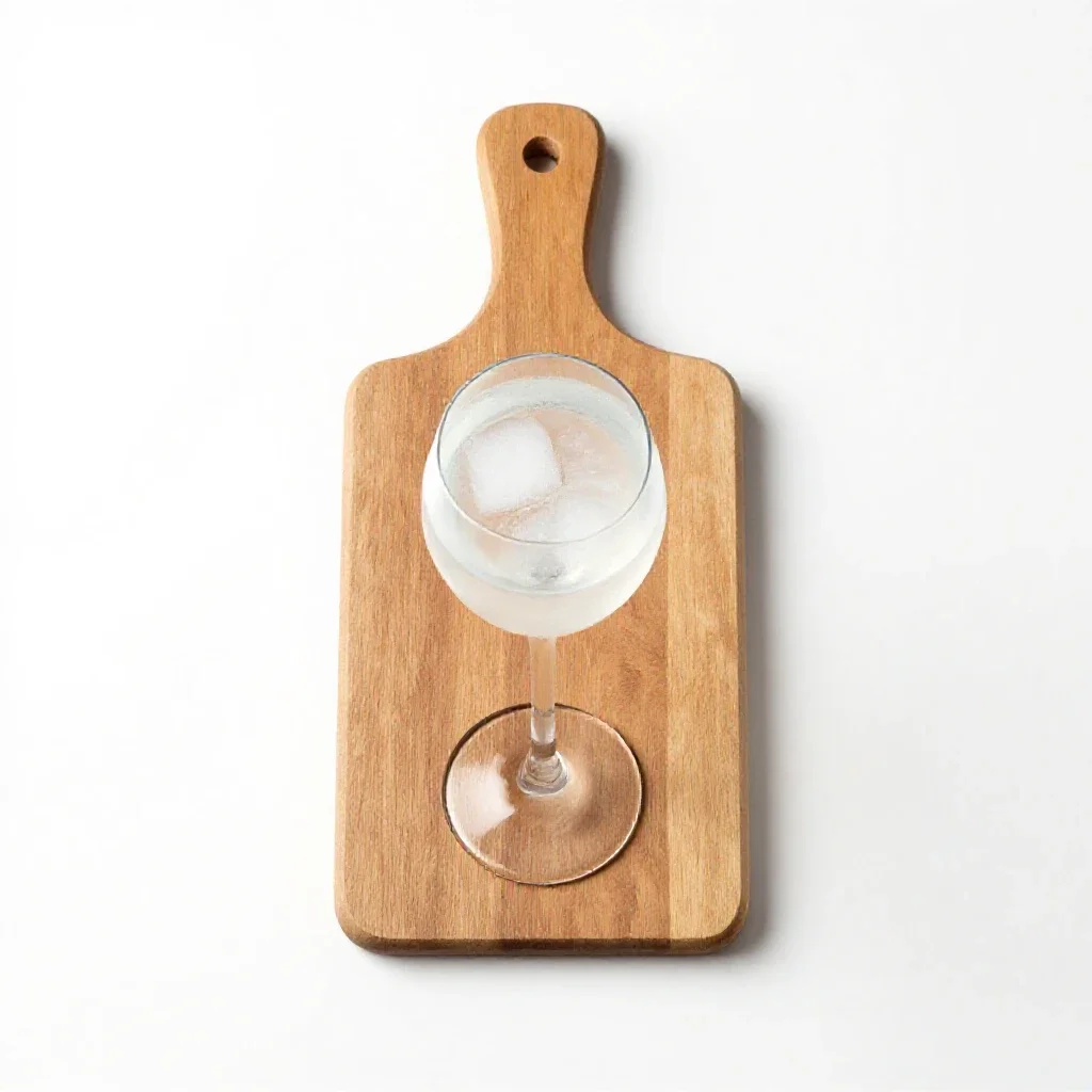 Gin rickey isolated on a white background