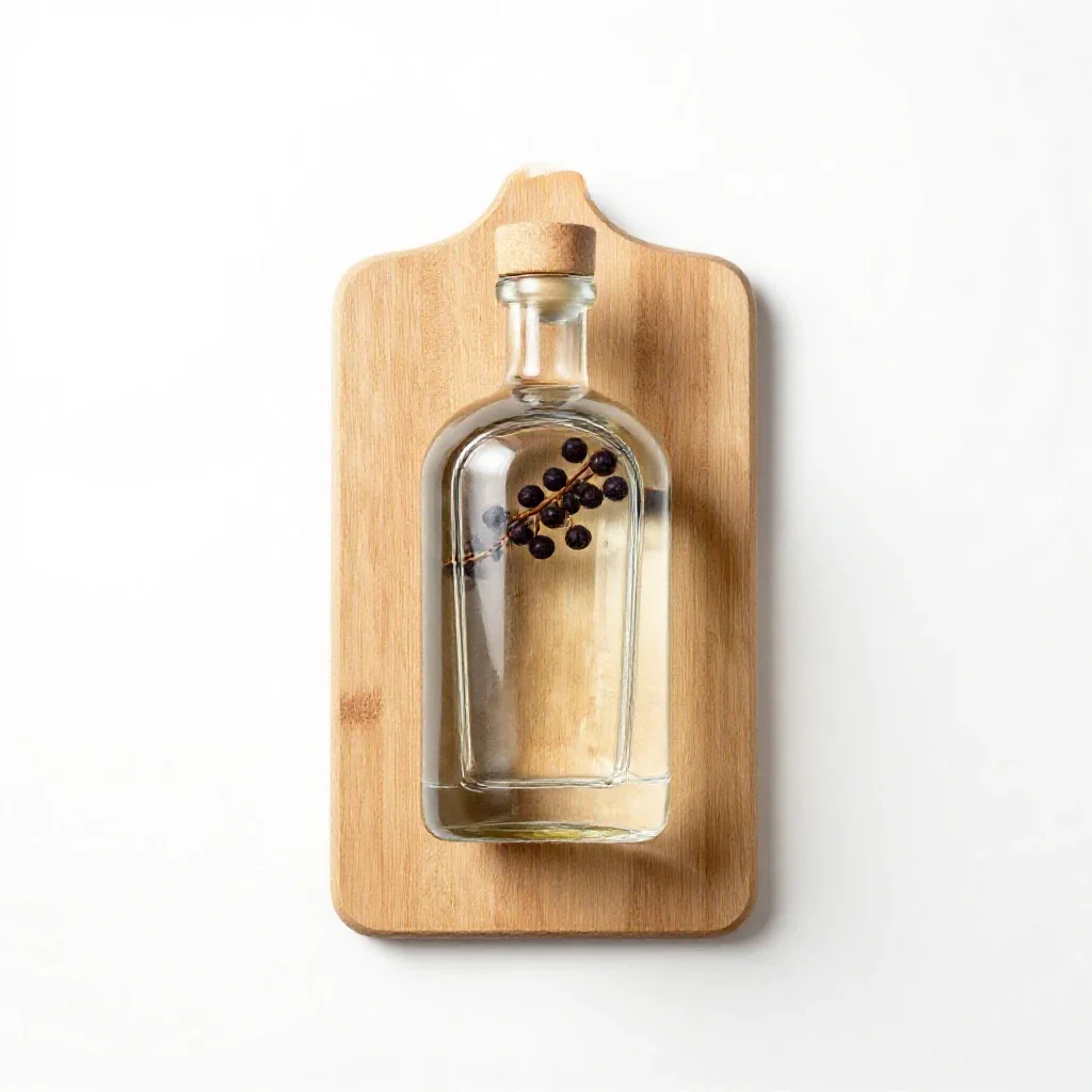 Gin isolated on a white background