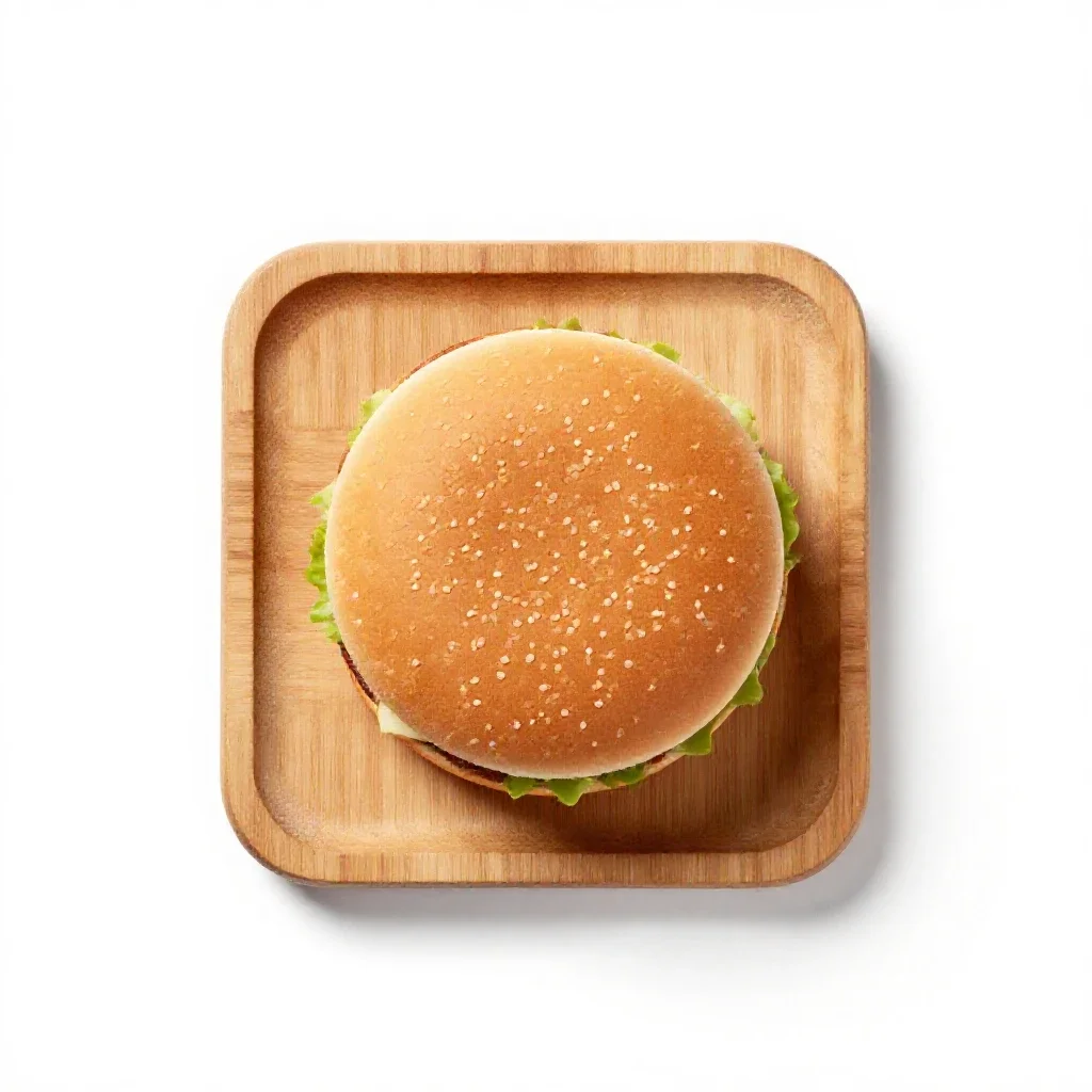 Hamburger isolated on a white background