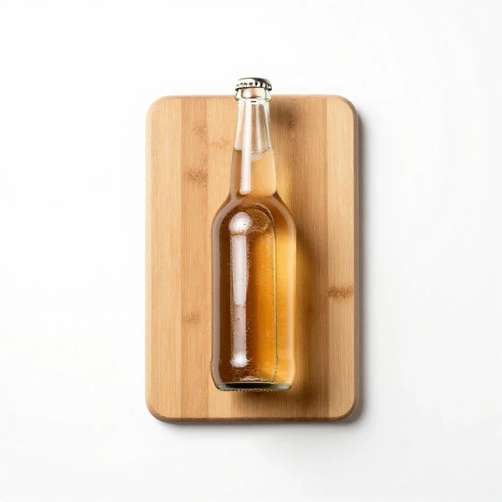 Hard cider isolated on a white background