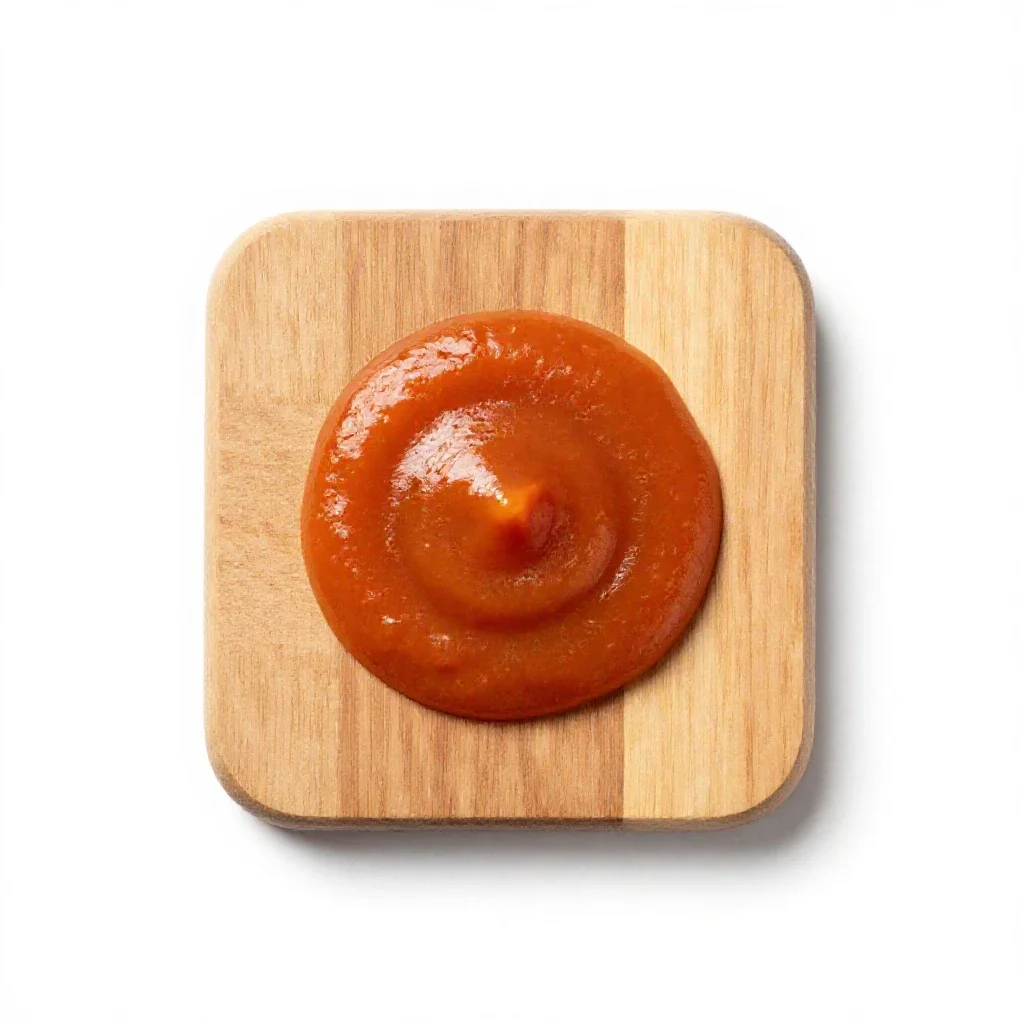 Hard sauce isolated on a white background