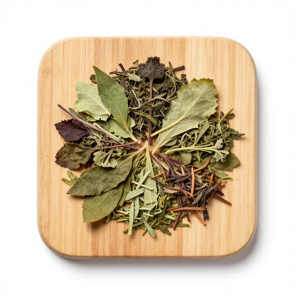 Herb tea isolated on a white background