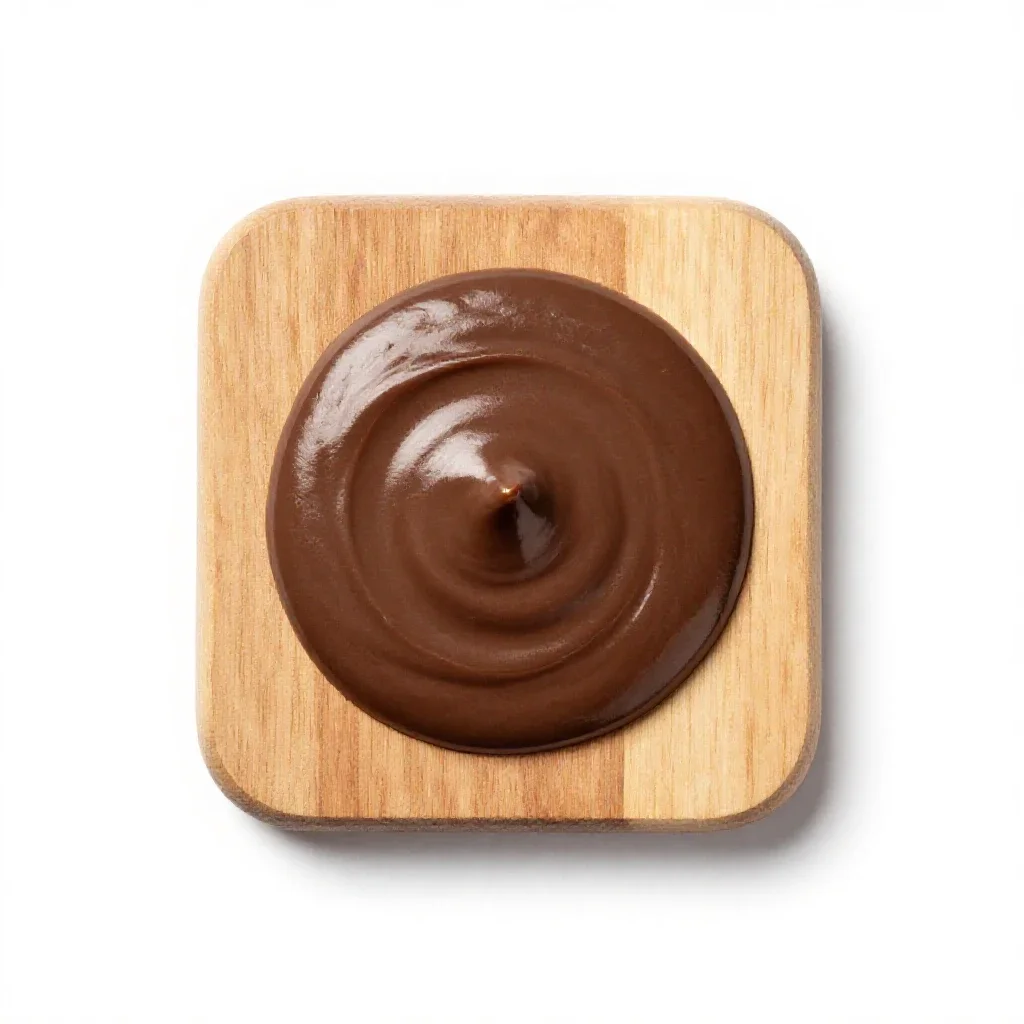 Hot-fudge sauce isolated on a white background