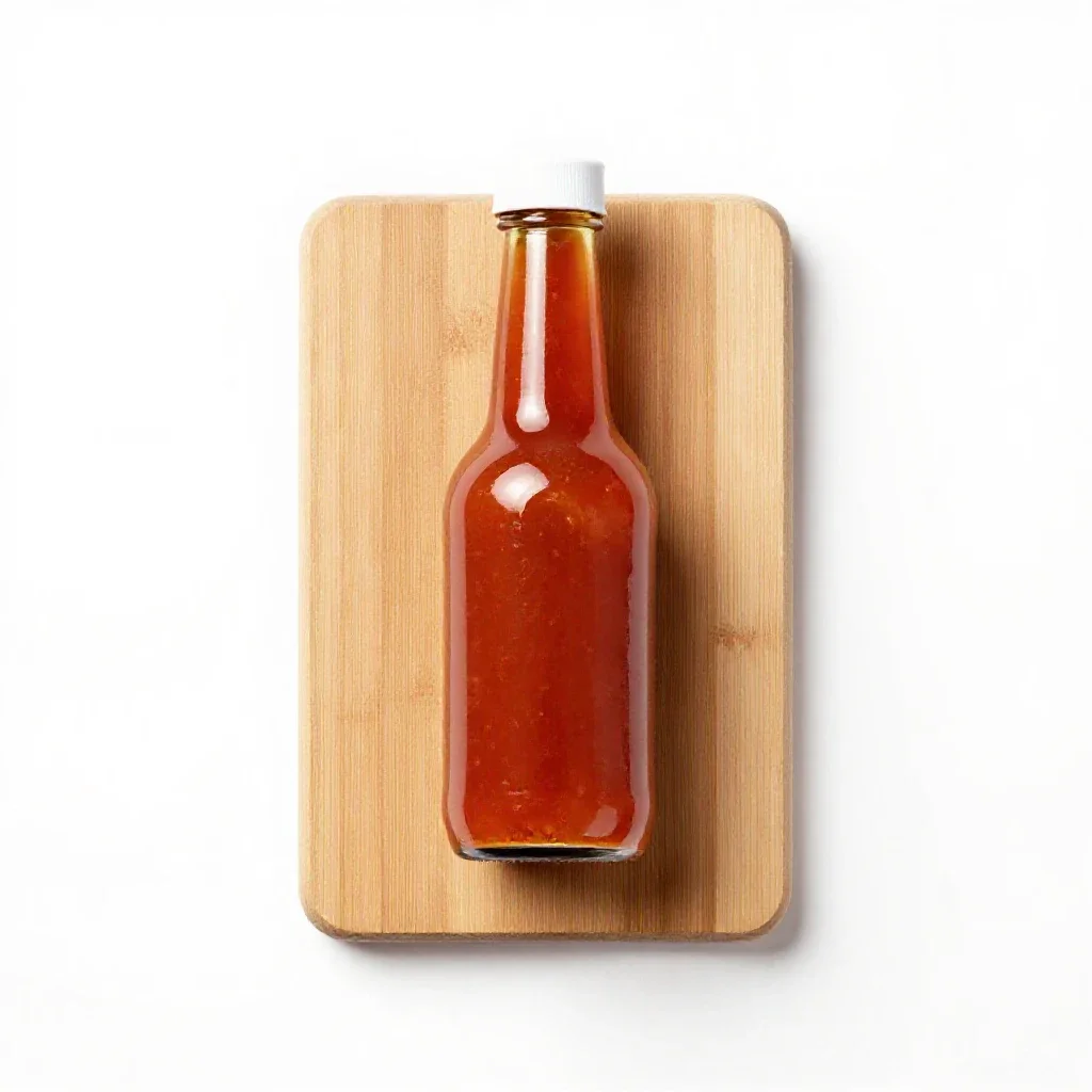 Hot sauce isolated on a white background