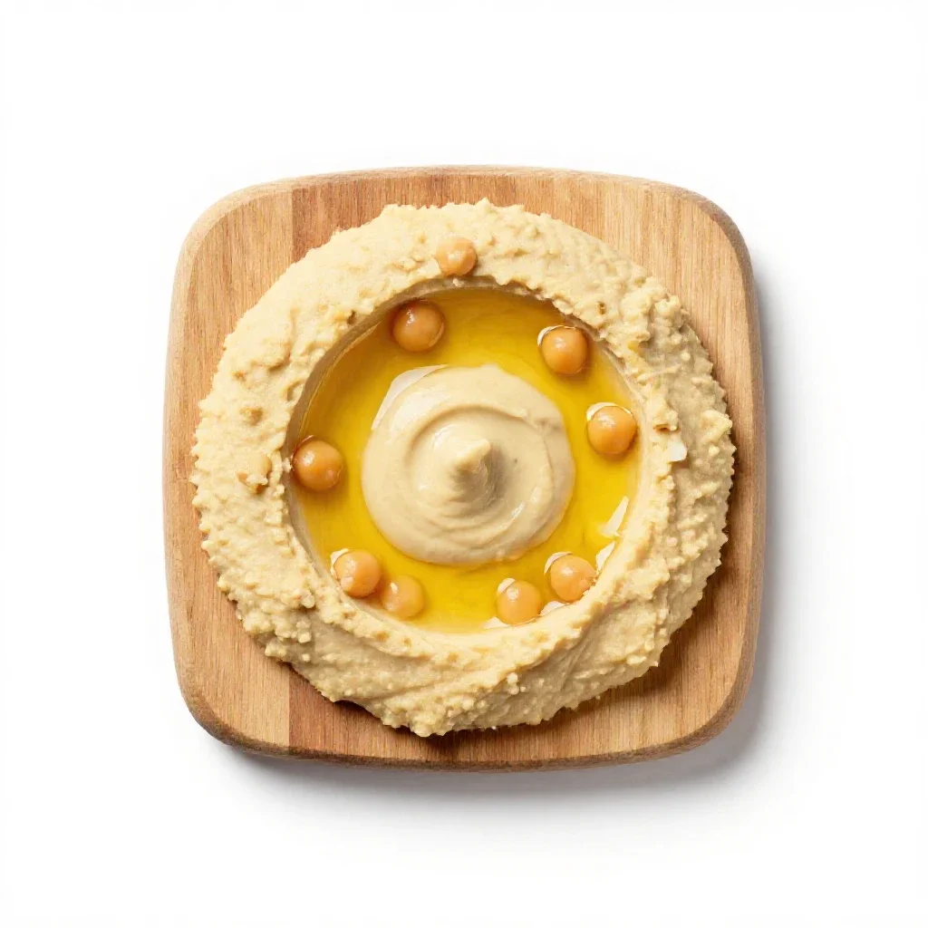 Hummus isolated on a white background