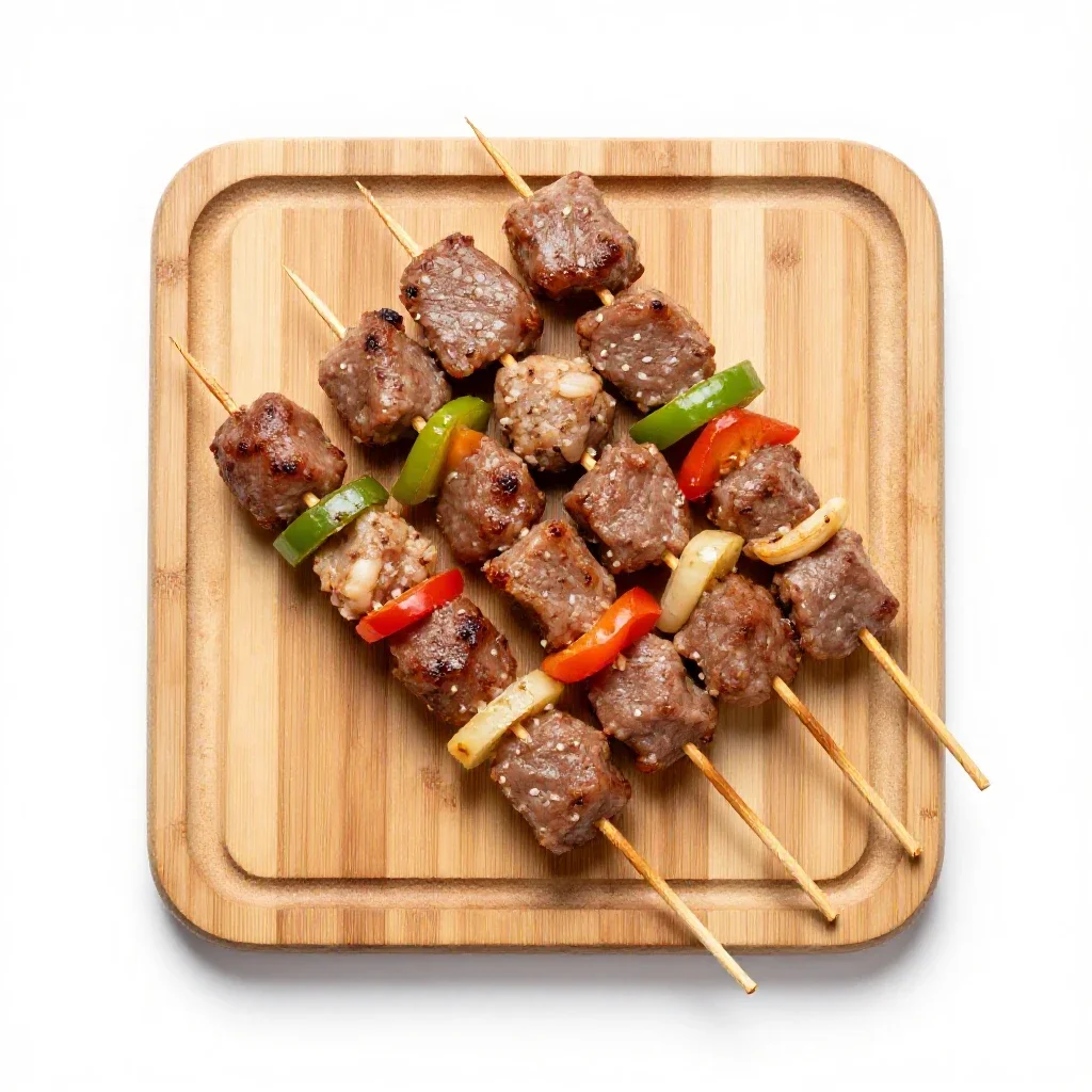 Kabob isolated on a white background