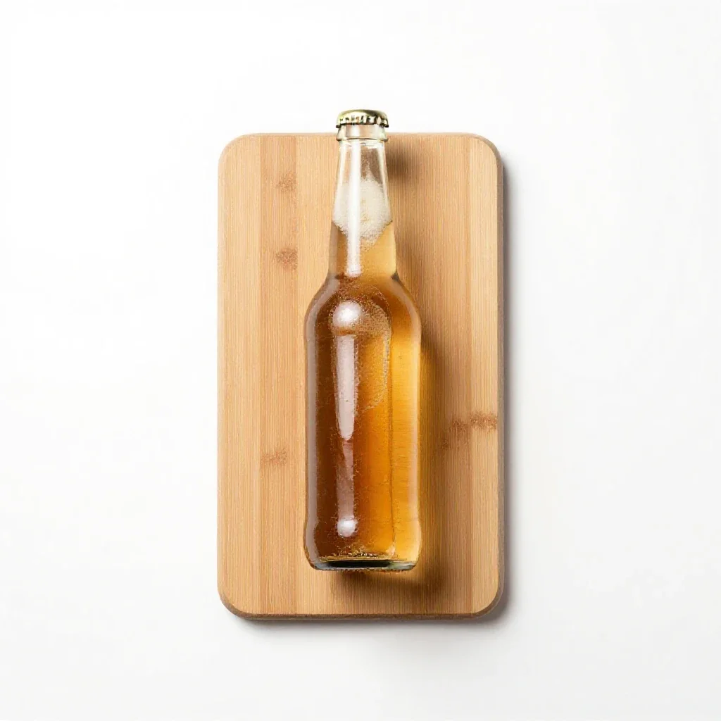 Light beer isolated on a white background