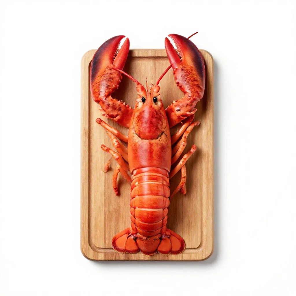 Lobster thermidor isolated on a white background