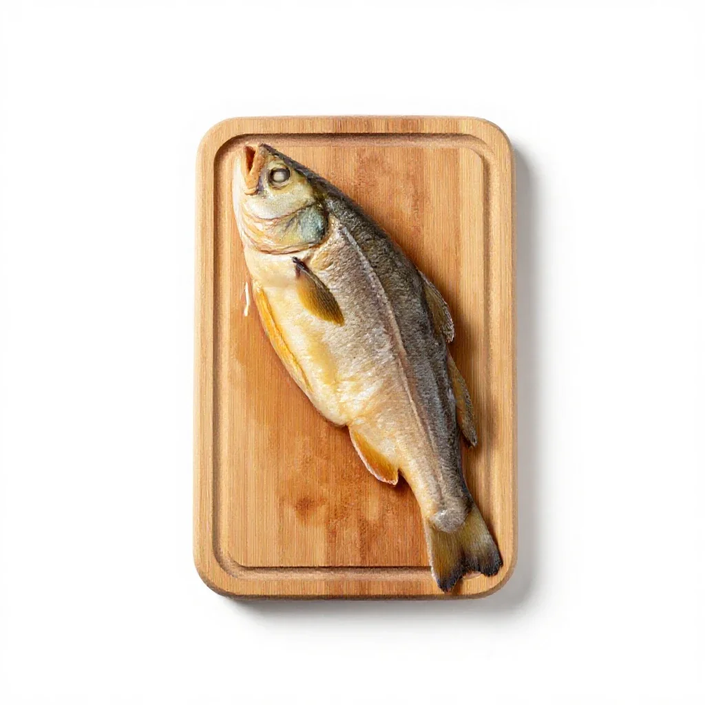 Lutefisk isolated on a white background