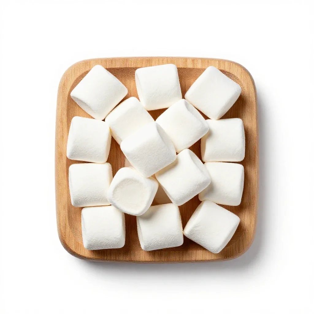 Marshmallow fluff isolated on a white background