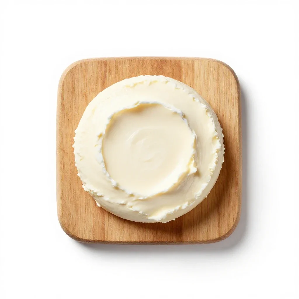 Mascarpone isolated on a white background