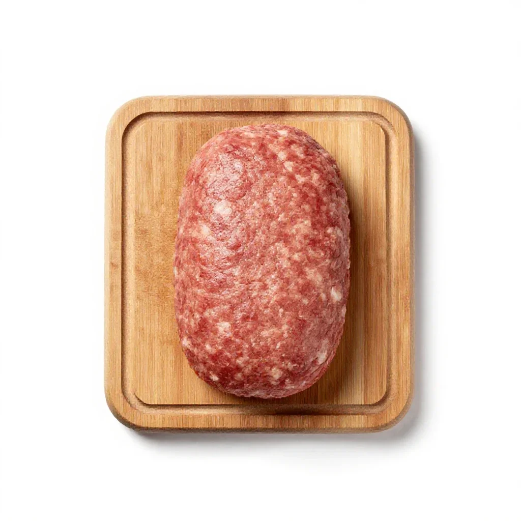 Meat loaf isolated on a white background