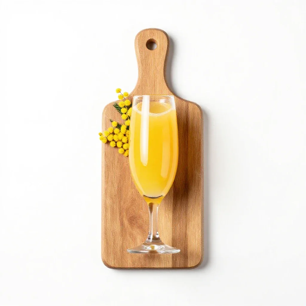 Mimosa isolated on a white background