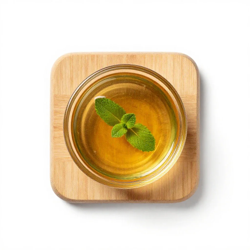 Mint sauce isolated on a white background