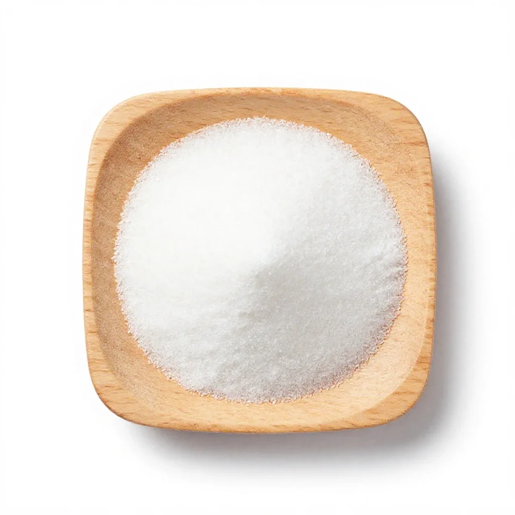 Monosodium glutamate isolated on a white background