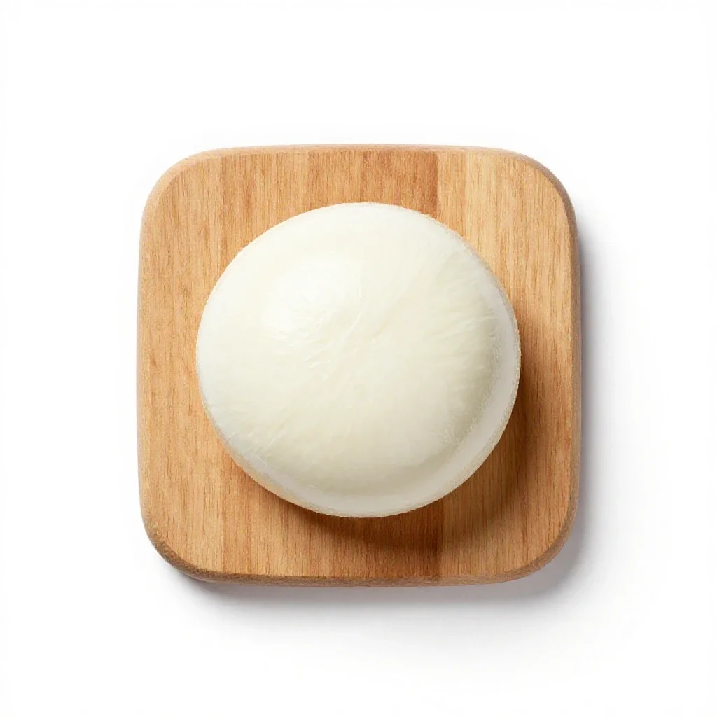 Mozzarella isolated on a white background
