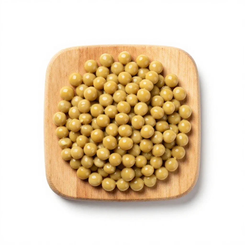 Mushy peas isolated on a white background