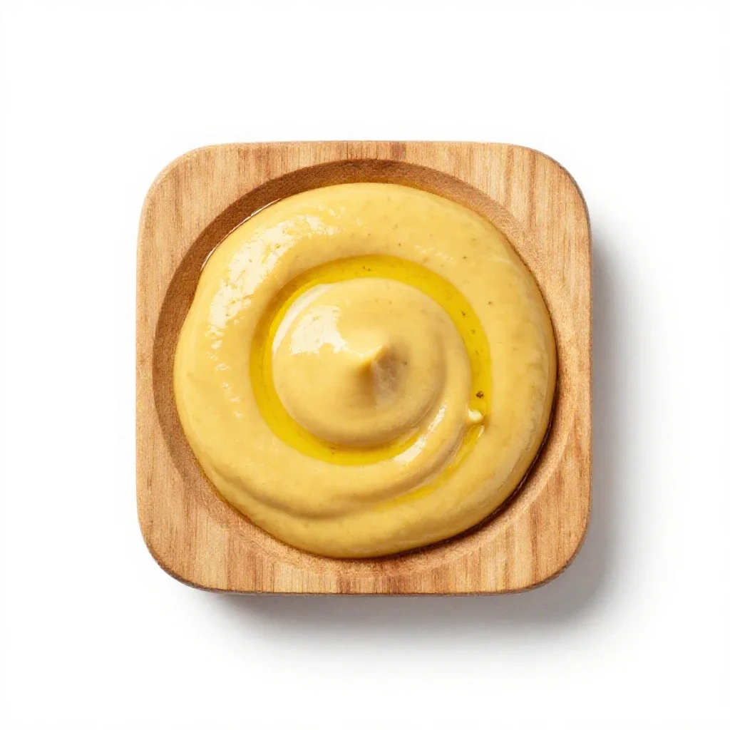 Mustard sauce isolated on a white background