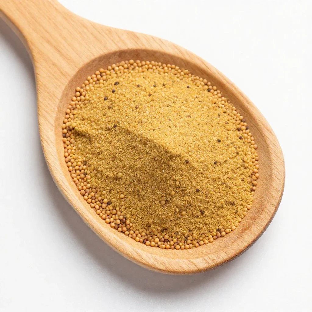 Mustard seed isolated on a white background