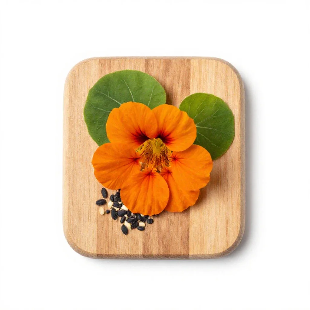 Nasturtium isolated on a white background