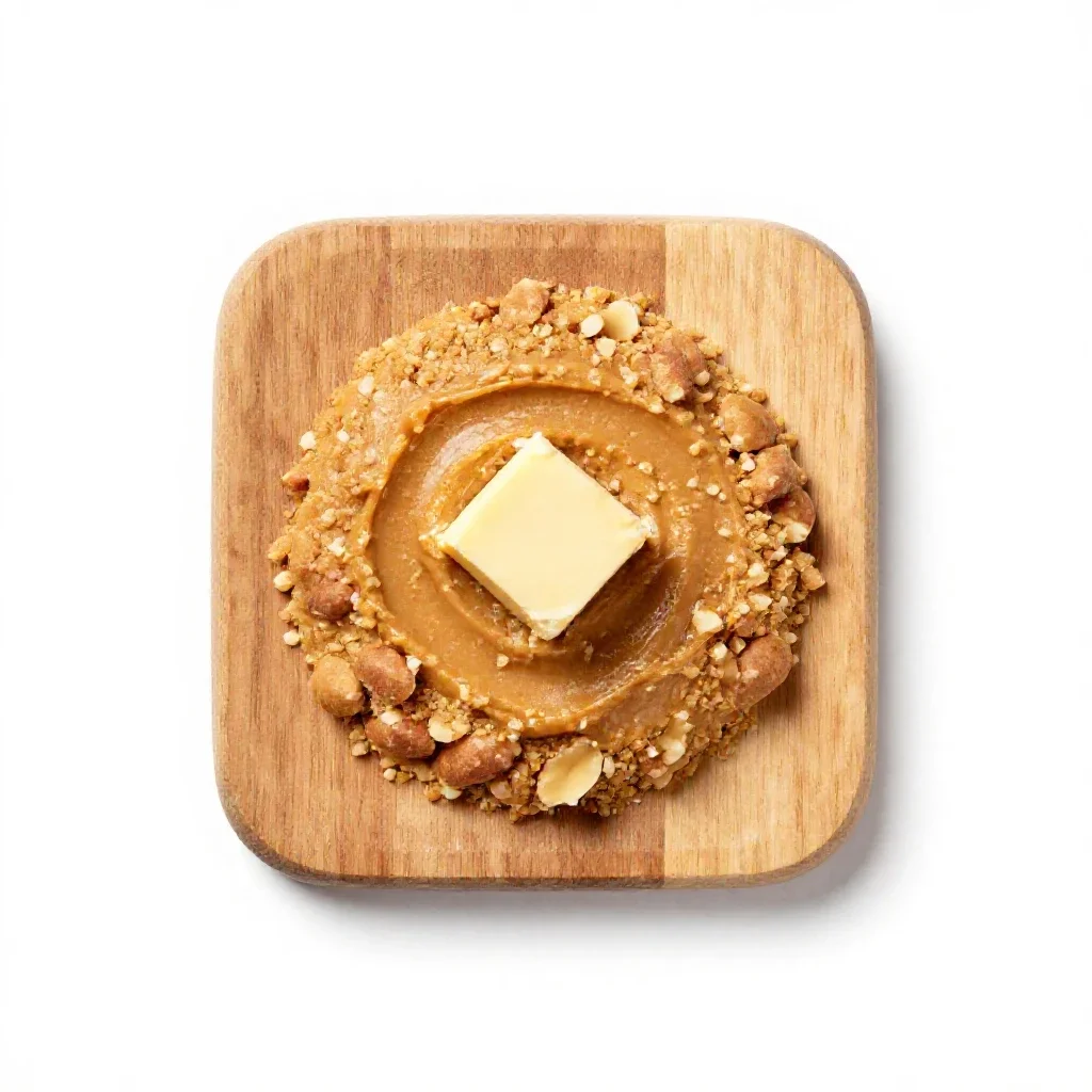 Nut butter isolated on a white background