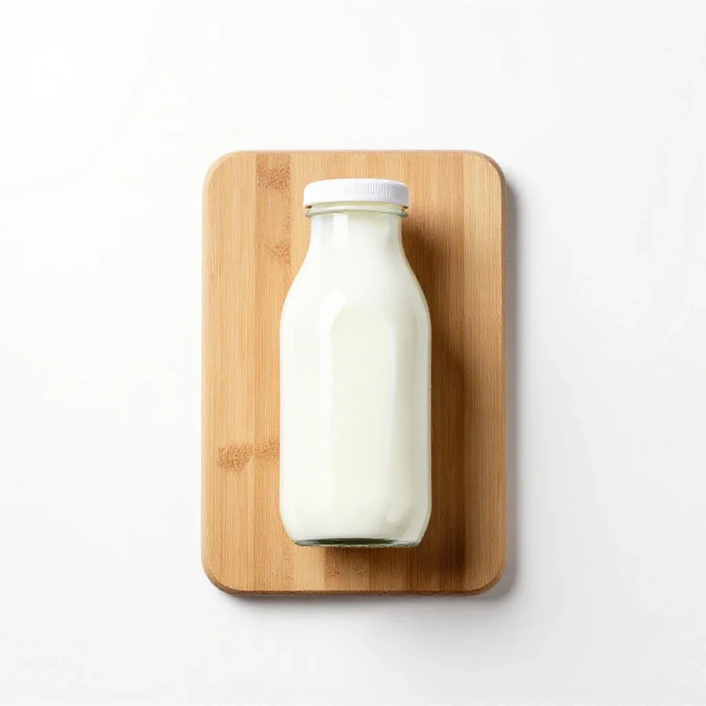 Pasteurized milk isolated on a white background