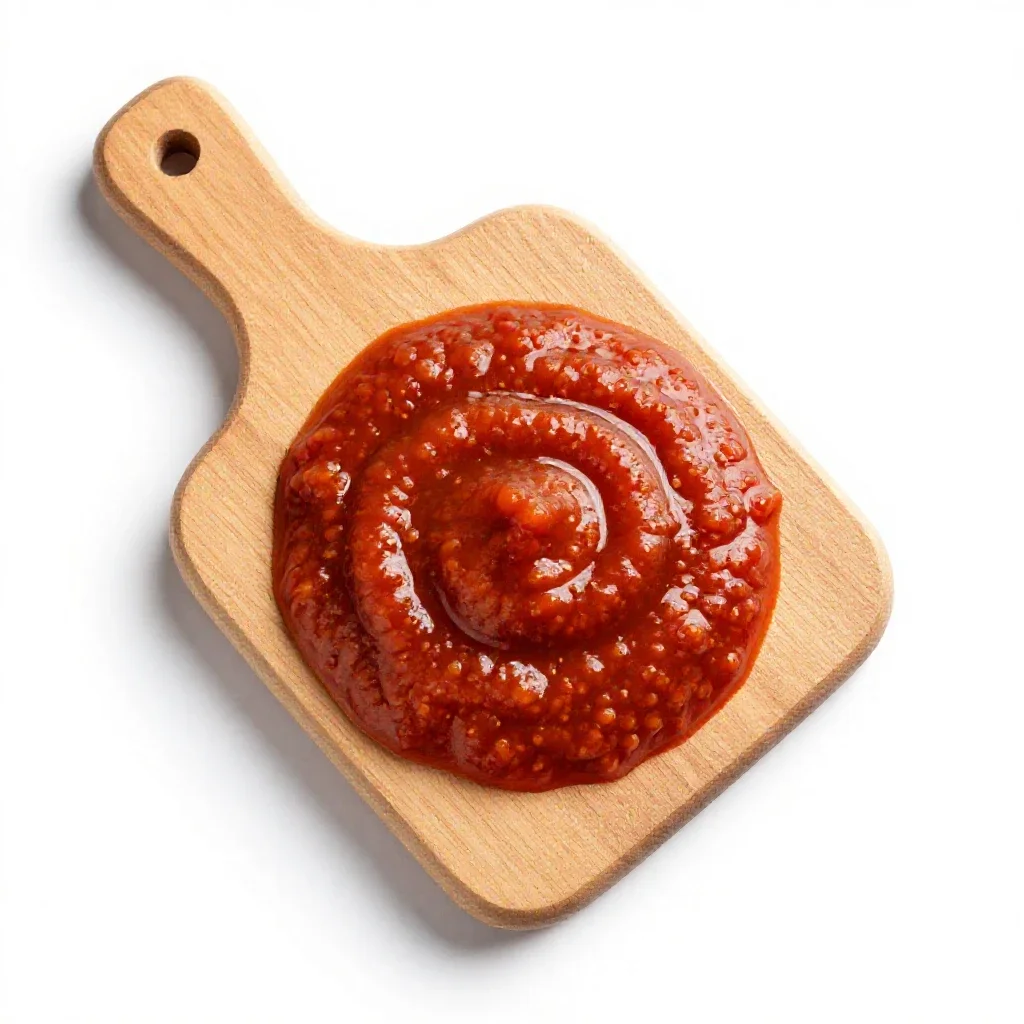 Pepper sauce isolated on a white background