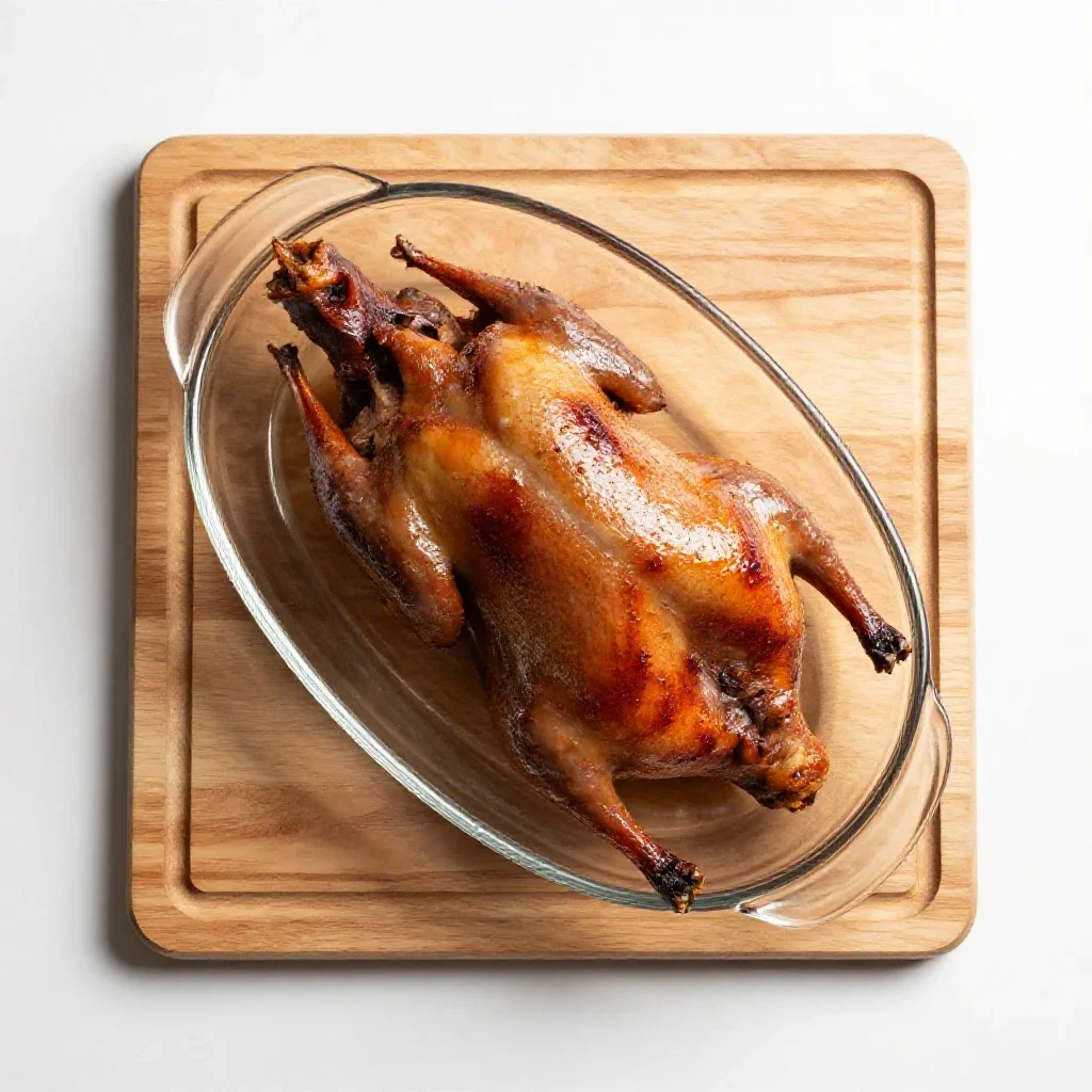 Pheasant under glass isolated on a white background