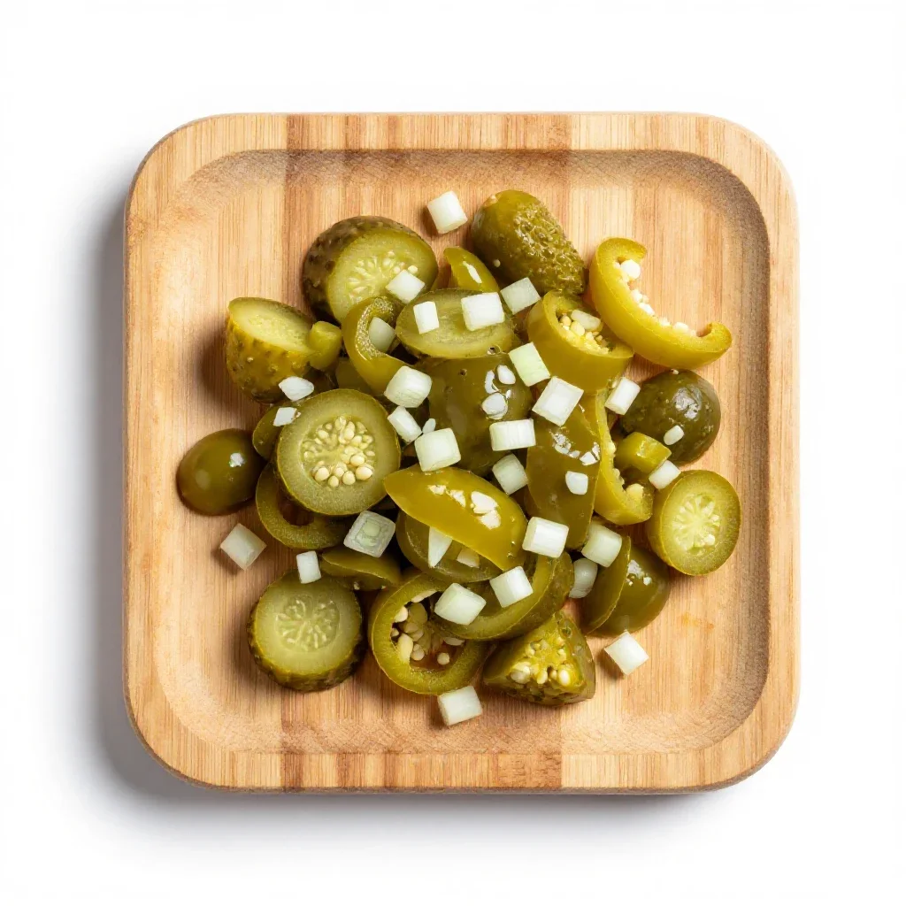Piccalilli isolated on a white background