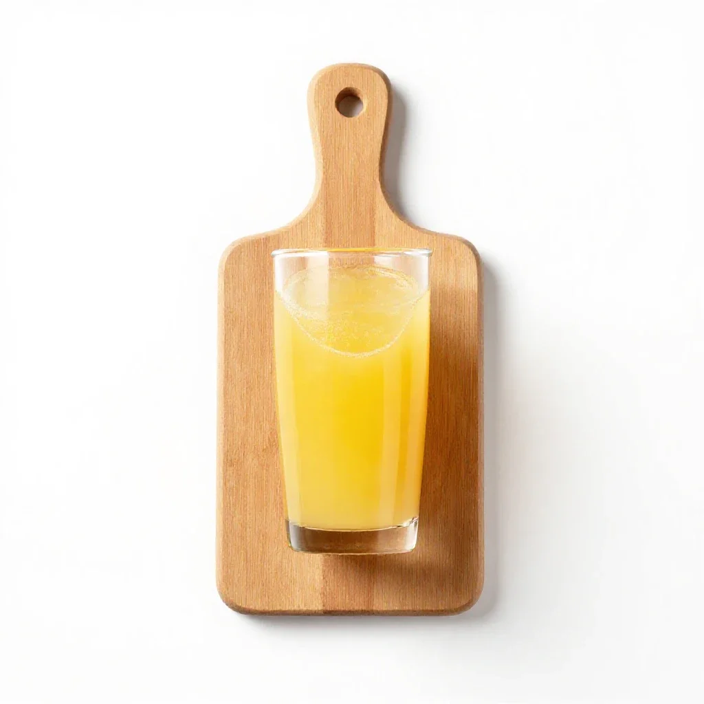Pineapple juice isolated on a white background